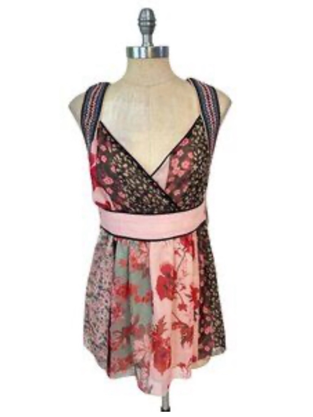 Johnny Was JW Style Babydoll Top